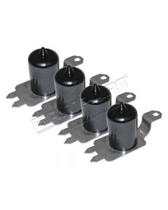 Zestaw odbojników mostu przód/tył Discovery 2 (90 mm - czarne - polybush) - DC7113