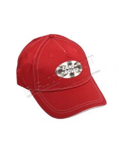Czapka z daszkiem czerwona z Logo Land Rover - LACH015RDA