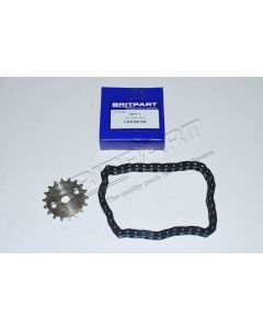 Łańcuch napędu pompy olejowej z kołem zębatym silnika TD5 - LQX100130