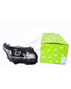 Reflektor przedni LHD prawy bi xenon RR L405 (asymetryczny) bez świateł obrysowych - LR067204G