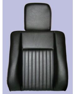 Oparcie siedzenia czarny De Luxe z zagłówkiem LR SIII - MRC6982H