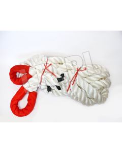 Lina kinetyczna 36mmx8m MBL 25t obustronnie zakończona wzmocnionymi pętlami