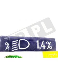 Naklejka informacyjna ustawiania świateł Discovery 2