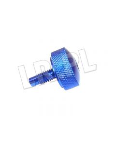 Korek rury gumowej chłodnicy TD5 aluminiowy niebieski Defender / Discovery II - PYP10008BLUE