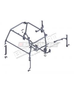 Klatka bezpieczeństwa zewnętrzna 8 punktowa LR Defender 90 / Station Wagon 2 drzwiowy bez grodzi - RBL1387SSS