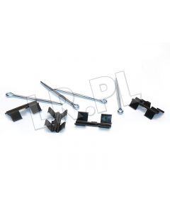 Zawleczki i blaszki mocowania klocków hamulcowych przód tarcza niewentylowana Defender / Discovery / RR do 93 (VIN: KA034331) - STC8573