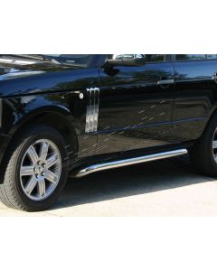 Dodatkowe progi boczne rurowe RR L322 nierdzewne (para) - VUB001230