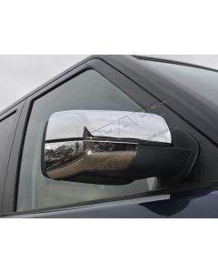 Nakładki obudowy lusterka zewnętrznego Discovery 3 / Freelander 2 / RR L322 / RR Sport (część górna) para (chrom) - VUB503880MMM