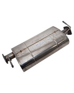 Tłumik środkowy ze stali nierdzewnej LR Defender 90 2,5 TD5  - WCE000030SS